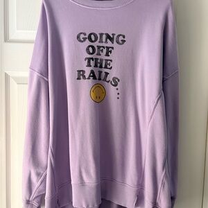 Aerie Lavender Graphic Women's Sweater